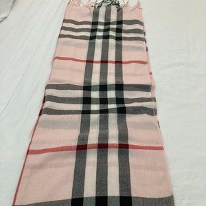 Pink, black and red Pashmina